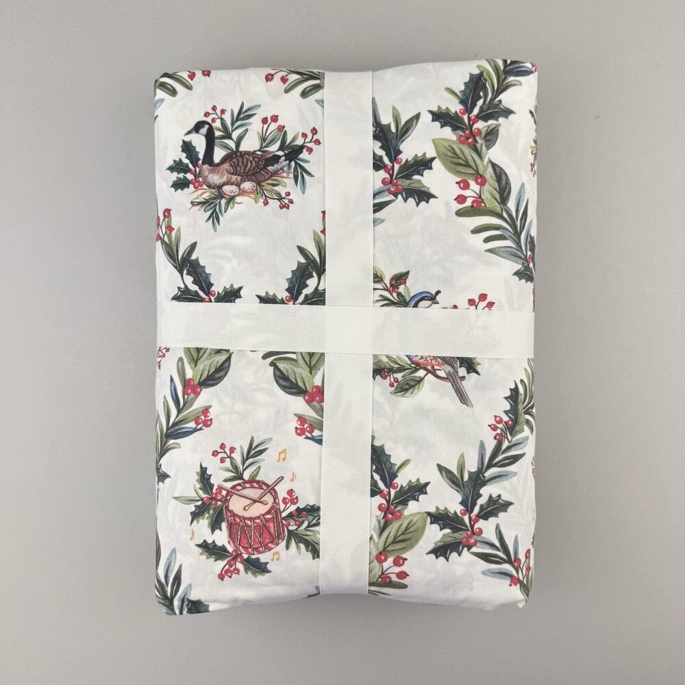 Pottery Barn 12 Days Of Christmas Duvet Cover FULL/QUEEN 92x88 Cotton Holiday - Picture 5 of 5